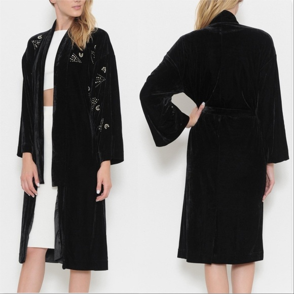 Duster Jacket MONROE Soft & lux Velvet Robe Duster - Picture 2 of 3